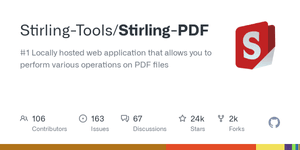 Thumbnail of GitHub - Stirling-Tools/Stirling-PDF: #1 Locally hosted web application that allows you to perform various operations on PDF files