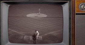 Thumbnail of Fox's black & white vintage TV half-inning draws rave reviews