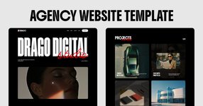 Thumbnail of DRAGO – Dark Creative Agency Template