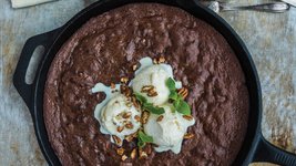 Thumbnail of Double-Chocolate Skillet Brownie