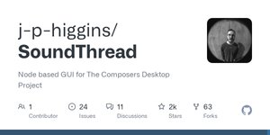 Thumbnail of GitHub - j-p-higgins/SoundThread: Node based GUI for The Composers Desktop Project