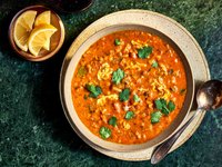 Thumbnail of Moroccan Egg Drop Harira (Vegetable and Legume Soup) Recipe