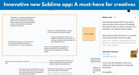 Thumbnail of Innovative new Sublime app: A must-have for creatives