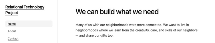 Thumbnail of Relational Tech Project — Build what we need