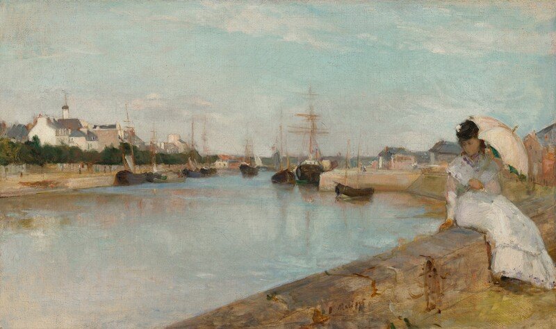Thumbnail of The Harbor at Lorient by Berthe Morisot