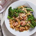 Thumbnail of Broccolini, Chicken Sausage & Orzo Skillet