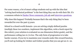 Thumbnail of You Don't Need to Work on Hard Problems | benkuhn.net