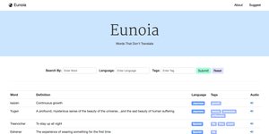 Thumbnail of Eunoia: Words that Don't Translate