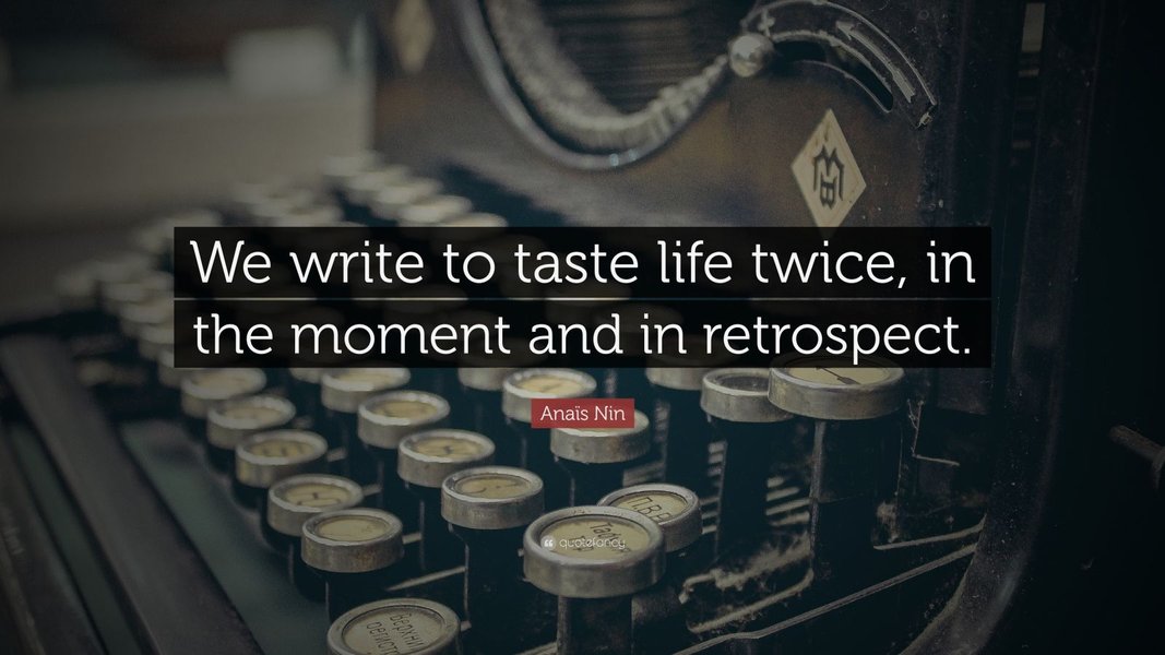 Thumbnail of we write to taste life twice in the moment and in retrospect meaning - Google Search