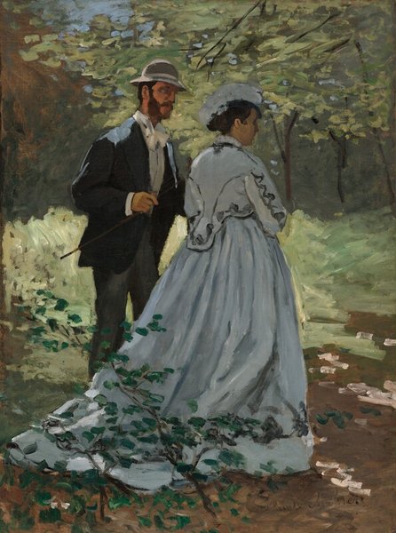 Thumbnail of Bazille and Camille (Study for "Déjeuner sur l'Herbe") by Claude Monet