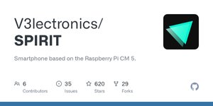 Thumbnail of GitHub - V3lectronics/SPIRIT: Smartphone based on the Raspberry Pi CM 5.