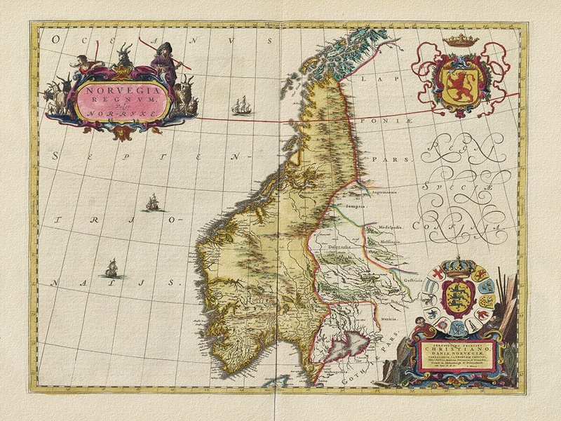 Thumbnail of old map of norway - Google Search