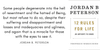 Cover of 12 Rules for Life by Jordan Peterson — Book Summary | Tyler DeVries