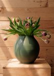 Thumbnail of Hand Thrown Moon Vase, Pine