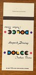 Thumbnail of Vintage Dolce Italian Bistro Matchbook Cover Ad a01215 | eBay
