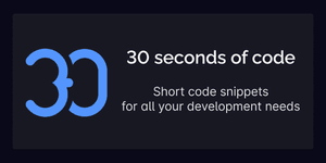 Thumbnail of GitHub - Chalarangelo/30-seconds-of-code: Short code snippets for all your development needs