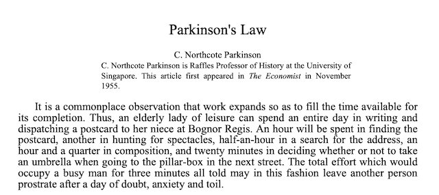 Thumbnail of Revisiting Parkinson's Law - Cal Newport