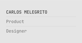 Thumbnail of Carlos Melegrito — Product Designer