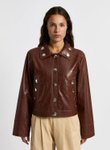 Thumbnail of SHIRLEY BROWN FAUX LEATHER JACKET