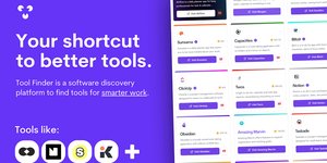 Thumbnail of Tool Finder - Your shortcut to better software | Product Hunt