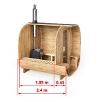 Thumbnail of Cube Barrel Sauna I 2.4m for 4 Persons | with Terrace