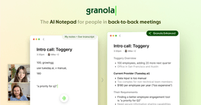 Thumbnail of Granola — The AI Notepad for people in back-to-back meetings