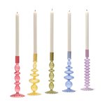 Thumbnail of Hand-Blown Glass Candleholder, Set of 5