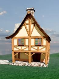 Thumbnail of medieval house 3d model low poly - Google Search