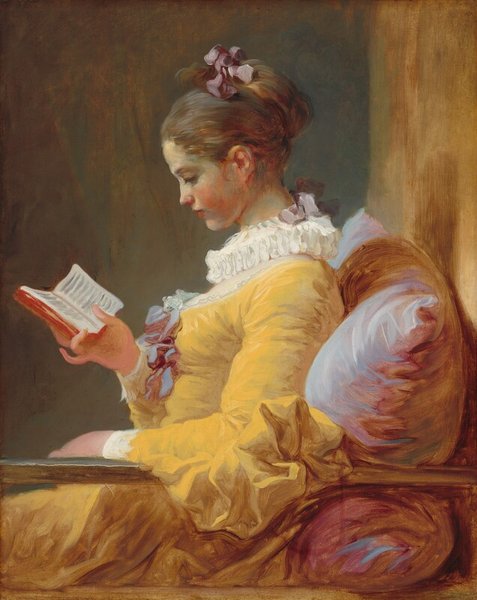 Thumbnail of Young Girl Reading by Jean Honoré Fragonard
