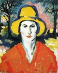 Thumbnail of Portrait of Woman in Yellow Hat, 1930