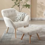 Thumbnail of VESCASA Accent Chair with Ottoman - 8904AO