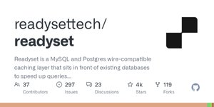 Thumbnail of GitHub - readysettech/readyset: Readyset is a MySQL and Postgres wire-compatible caching layer that sits in front of existing databases to speed up queries and horizontally scale read throughput. Under the...