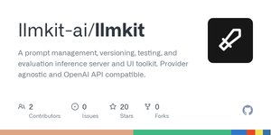 Thumbnail of GitHub - llmkit-ai/llmkit: A prompt management, versioning, testing, and evaluation inference server and UI toolkit. Provider agnostic and OpenAI API compatible.