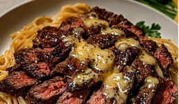 Thumbnail of Garlic Butter Steak Lightning Noodles 🥩🍜