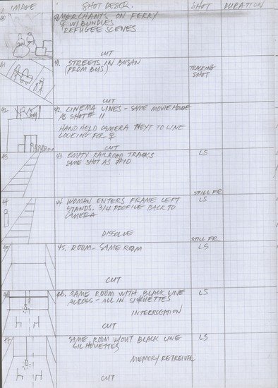 Thumbnail of White Dust from Mongolia - Storyboard,  Shooting Script - c1980-1982.