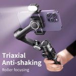 Thumbnail of AOCHUAN 3-Axis Handheld Gimbal Stabilizer for Smartphone with Fill Light for iPhone Android Face Tracking Tiktok Vlog Smart XE - AliExpress