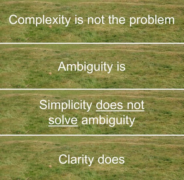 Thumbnail of Complexity is not the problem