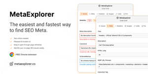 Thumbnail of Meta Tags have never been easier to find.