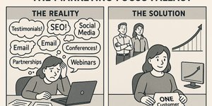 Thumbnail of Eva's first 6 weeks as marketing lead at a B2B SaaS Startup