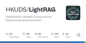 Thumbnail of GitHub - HKUDS/LightRAG: [EMNLP2025] "LightRAG: Simple and Fast Retrieval-Augmented Generation"
