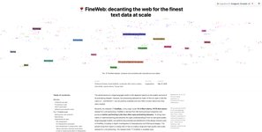 Thumbnail of FineWeb: decanting the web for the finest text data at scale - a Hugging Face Space by HuggingFaceFW