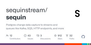 Thumbnail of GitHub - sequinstream/sequin: Postgres change data capture to streams and queues like Kafka, SQS, HTTP endpoints, and more