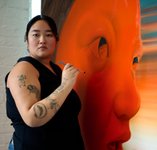 Thumbnail of Sasha Gordon Tells Lucy Liu Why She Paints the Things That Scare Her