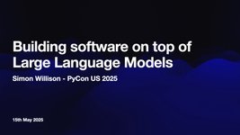 Thumbnail of Building software on top of Large Language Models