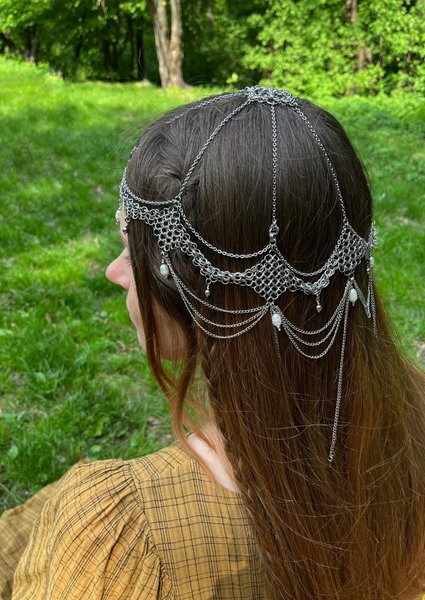 Thumbnail of Wedding Elf Chainmail Headpiece - Etsy