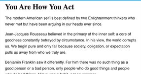 Thumbnail of You Are How You Act