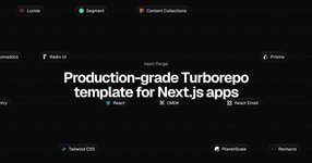 Thumbnail of GitHub - haydenbleasel/next-forge: Production-grade Turborepo template for Next.js apps.