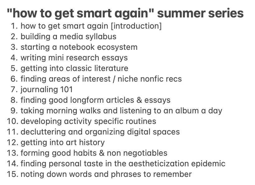Thumbnail of How to Get Smart Again: Building a Media Syllabus