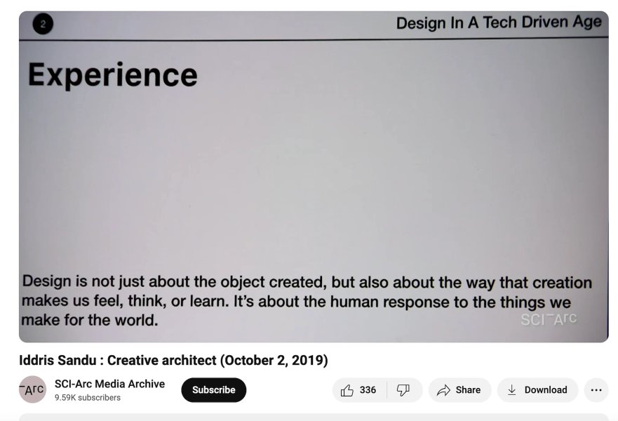 Thumbnail of Design in a Tech Driven Age: Experience