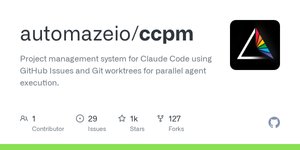 Thumbnail of GitHub - automazeio/ccpm: Project management system for Claude Code using GitHub Issues and Git worktrees for parallel agent execution.